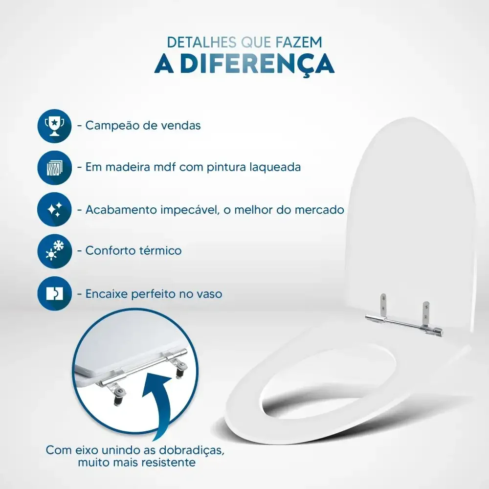 Assento Sanitário Studio Branco Para Louça Incepa Laufen - 3