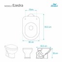 Ver imagem 2 de Assento Sanitário Ezedra Visone (Salmão) para vaso Ideal Standard