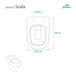 Assento Sanitário Scala Bone (Bege Claro) para vaso Ideal Standard - 2 Assento Sanitário Scala Bone (Bege Claro) para vaso Ideal Standard - 2