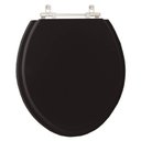 Ver imagem 1 de Assento Sanitário Poliéster Preto Para Louça Convencional