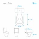 Ver imagem 2 de Assento Sanitário Poliéster Fechamento Lento Para Louça Gap