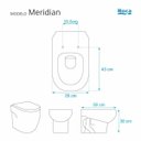 Ver imagem 3 de Assento Sanitário Meridian Branco para vaso Roca