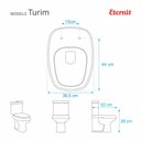 Ver imagem 2 de Assento Sanitário Turim Branco Para Bacia Sanitária Eternit