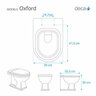 Assento Sanitário Oxford Cinza Real para vaso Deca - 2