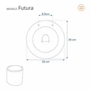 Ver imagem 3 de Assento Sanitário Futura Cinza para vaso Hervy