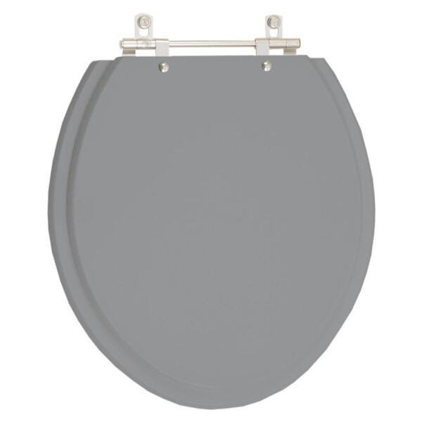 Assento Sanitário Parati Cinza Cromo para vaso Logasa - 1