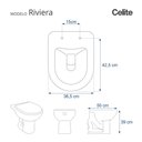Ver imagem 3 de Assento Sanitário Fechamento Lento Riviera Branco para Louça Celite