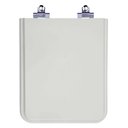 Ver imagem 1 de Tampa de Vaso Sanitário com Amortecedor Square Cinza Platina (Cinza Claro) para Bacia Incepa