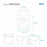 Tampa de Vaso Sanitário com Amortecedor Meridian Branco para Bacia Roca - 3