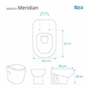 Ver imagem 3 de Tampa de Vaso Sanitário com Amortecedor Meridian Branco para Bacia Roca