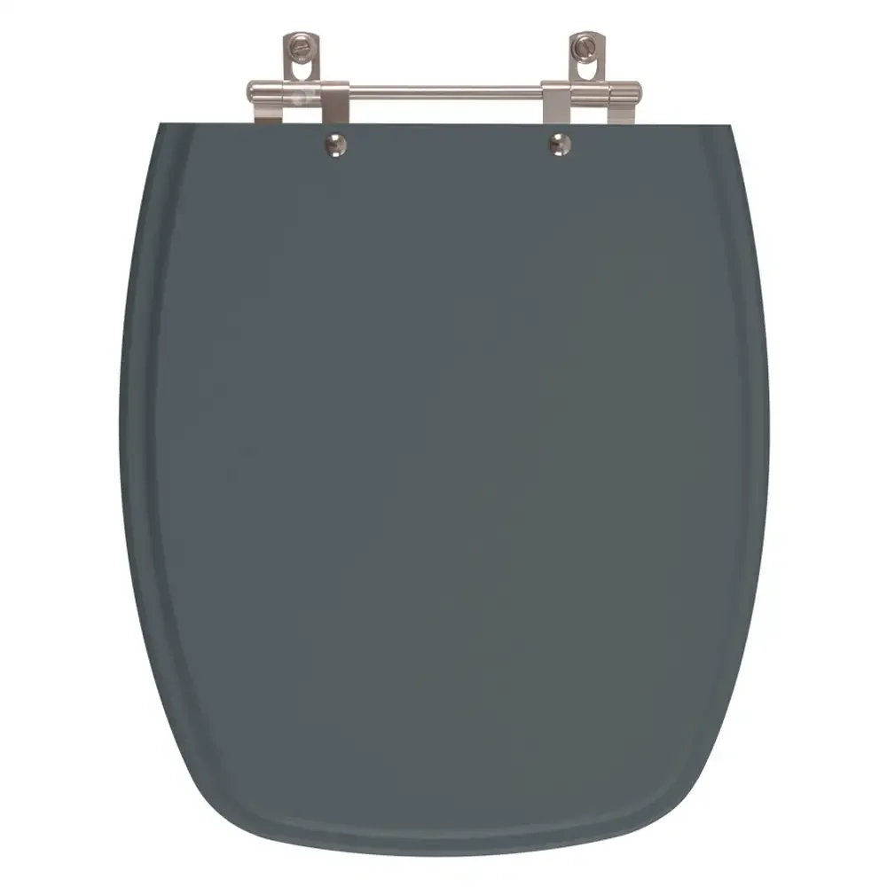 Assento Sanitário Primula Plus Cinza Escuro para vaso Fiori - 1