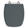 Assento Sanitário Primula Plus Cinza Escuro para vaso Fiori - 1