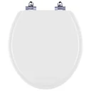 Ver imagem 1 de Assento Sanitário Fechamento Lento Convencional Oval Branco para Louça Deca