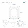Assento Sanitário Vila Rica Branco Para Louça Icasa - 2