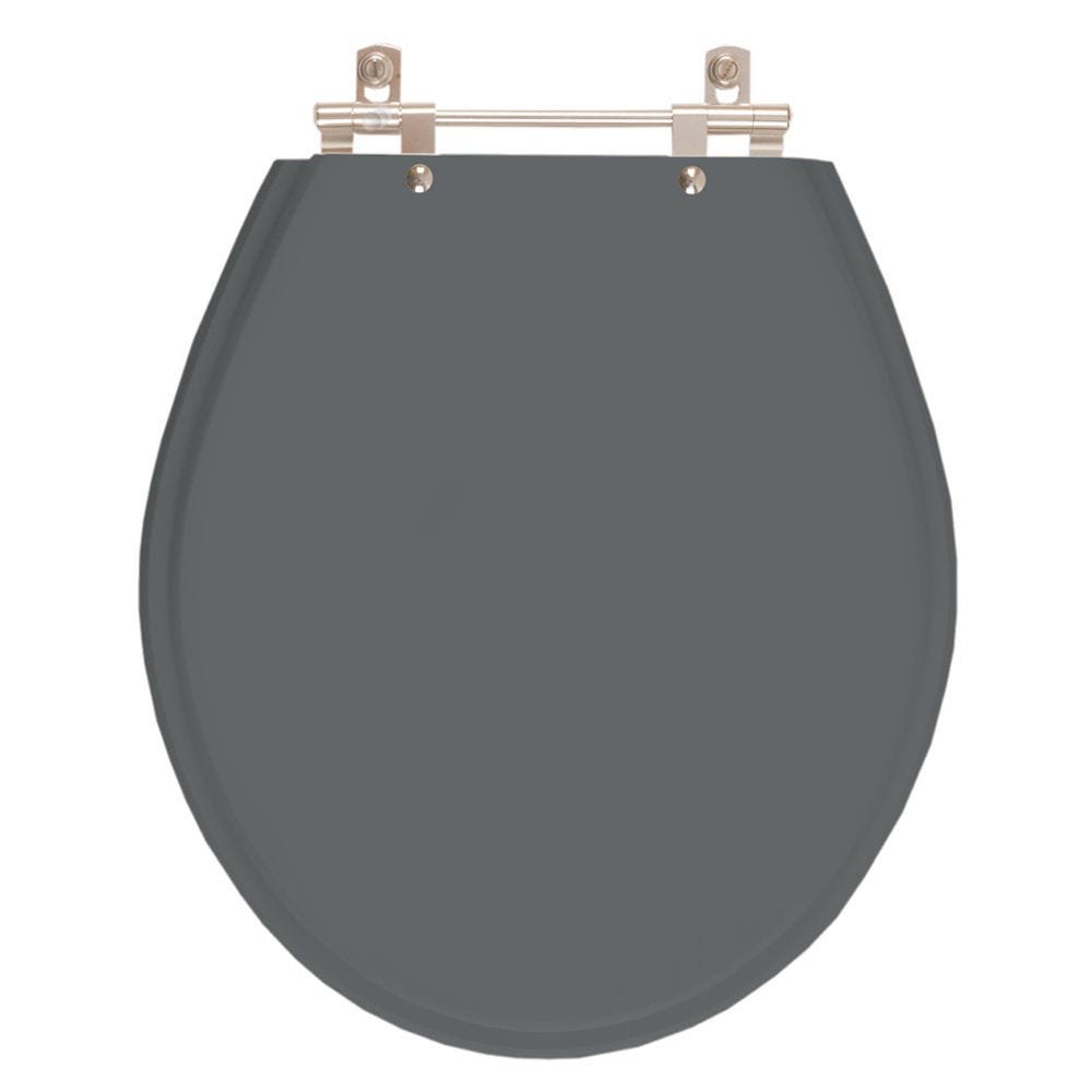 Assento Sanitário Carina Cinza Quartzo (Cinza Escuro) Para Louça Ideal Standard - 1