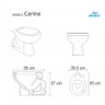 Assento Sanitário Carina Cinza Quartzo (Cinza Escuro) Para Louça Ideal Standard - 2