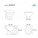Ver imagem 2 de Assento Sanitário Avalon Acquamarine Para Louça Ideal Standard