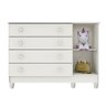 Quarto de Bebê Gran Selena Berço Mini Cama Mirelle Cômoda Infantil com Porta Branco Carolina Baby - 6