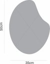 Ver imagem 3 de ESPELHO DECORATIVO ORGÂNICO 50CMX35CM MODERNO LUXO SALA QUARTO BANHEIRO