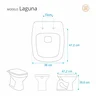 Assento Sanitário Laguna Verde Água Para Louça Hervy - 2