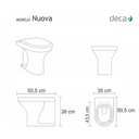 Ver imagem 2 de Assento Sanitário Nuova Cinza Real Para Louça Deca