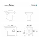 Ver imagem 2 de Assento Sanitário Duna Cinza Real Para Louça Deca