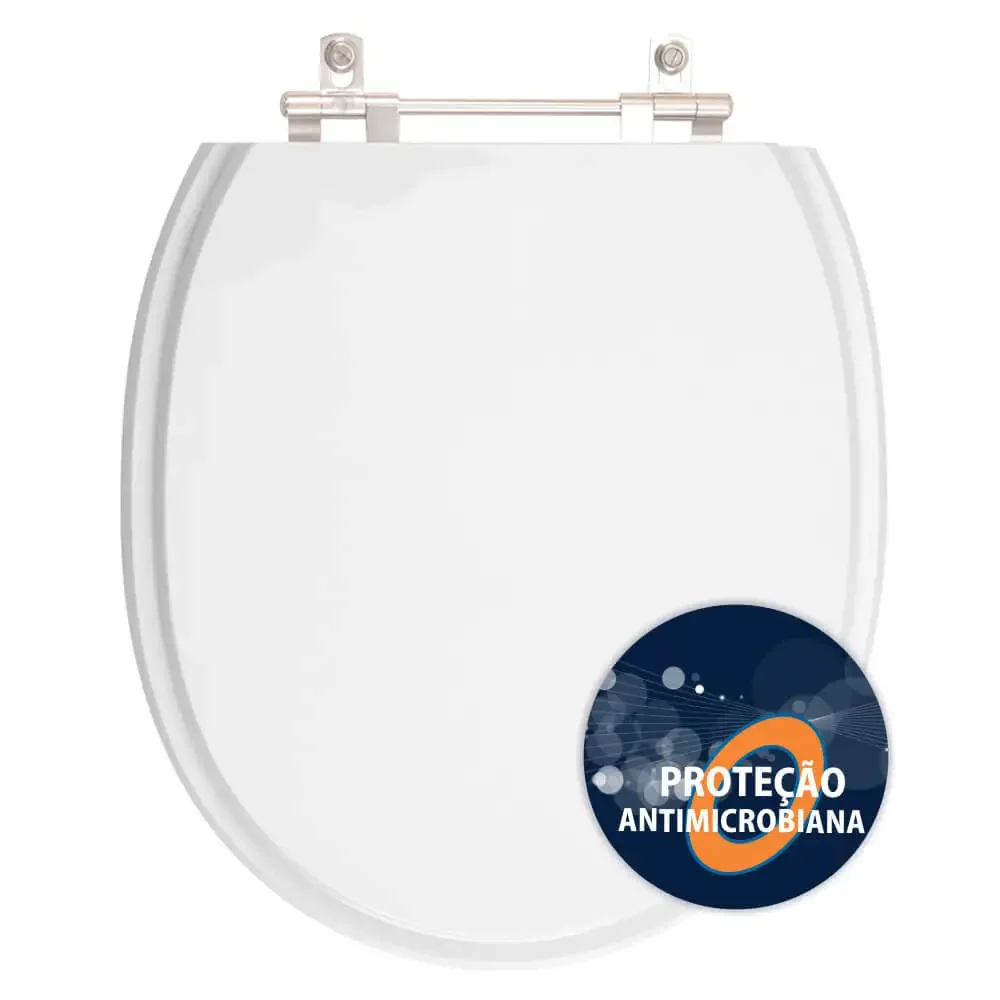 Assento Poliéster Village Branco Proteção Antimicrobiana - 1
