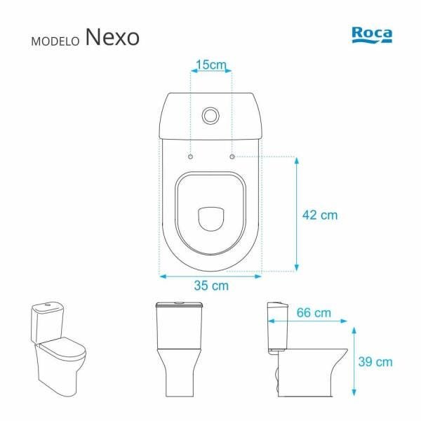 Assento Sanitário Nexo Preto para vaso Roca - 2