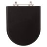 Assento Sanitário Nexo Preto para vaso Roca - 1