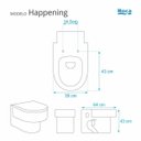 Ver imagem 2 de Assento Sanitário Happening Branco para vaso Roca