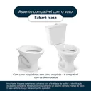 Ver imagem 4 de Assento Sanitário Sabará Cinza Escuro Para Louça Icasa