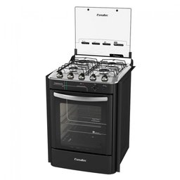 Fogão 4 Bocas Acendimento Superautomático Esmeralda Maxx Esmaltec Preto - 3
