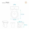 Assento Sanitário Polo Cinza Plus Para Louça Hervy - 2