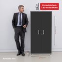 Ver imagem 6 de Armário Alto 2 Portas 159,6x79,2x41 Cm Pivotante