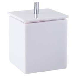 Conjunto de Potes para Banheiro - Quadrado - Branco - 3