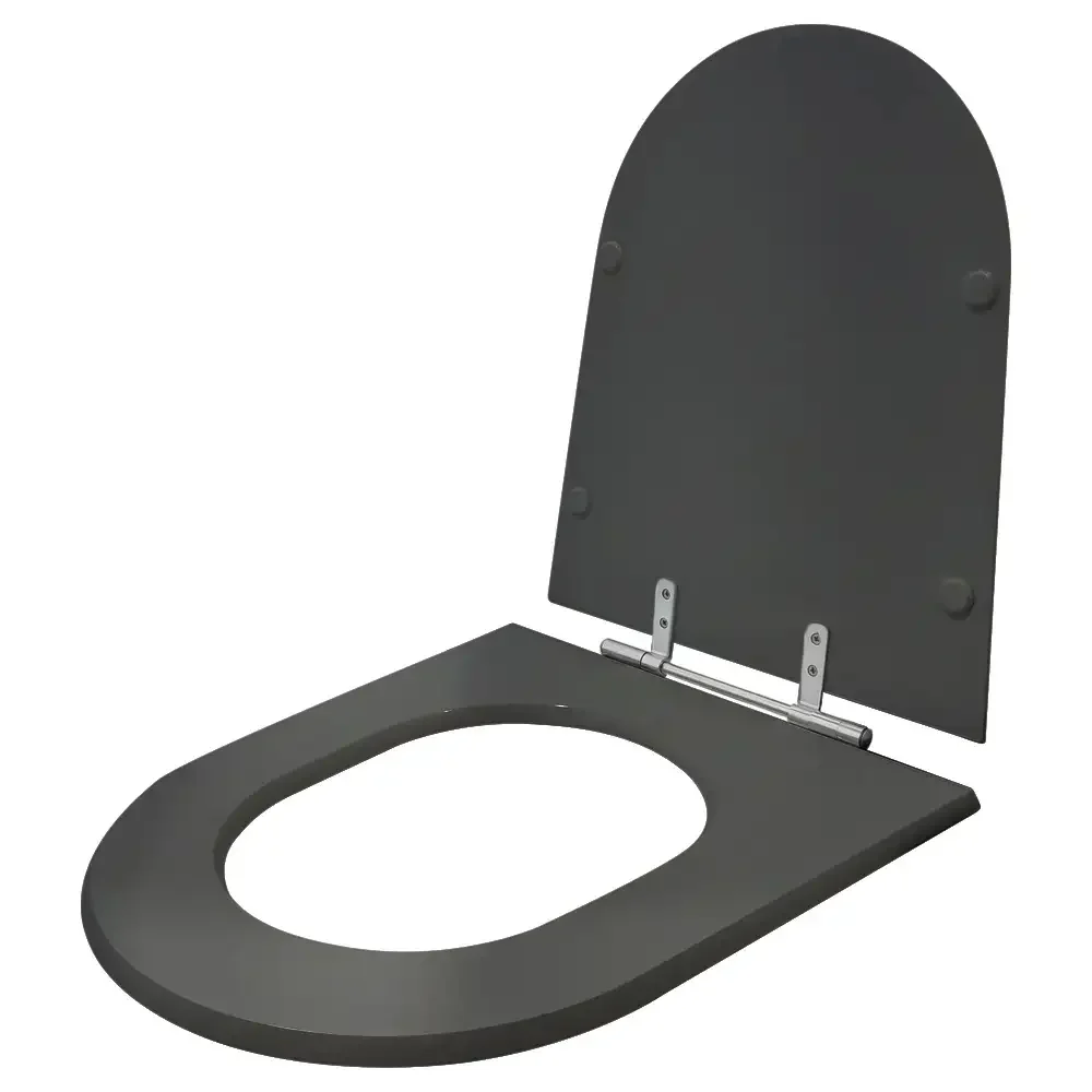 Assento Sanitário Ezedra Cinza Quartzo (Cinza Escuro) Para Louça Ideal Standard - 2