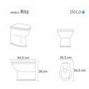 Ver imagem 2 de Assento Sanitário Ritz Creme Para Louça Deca