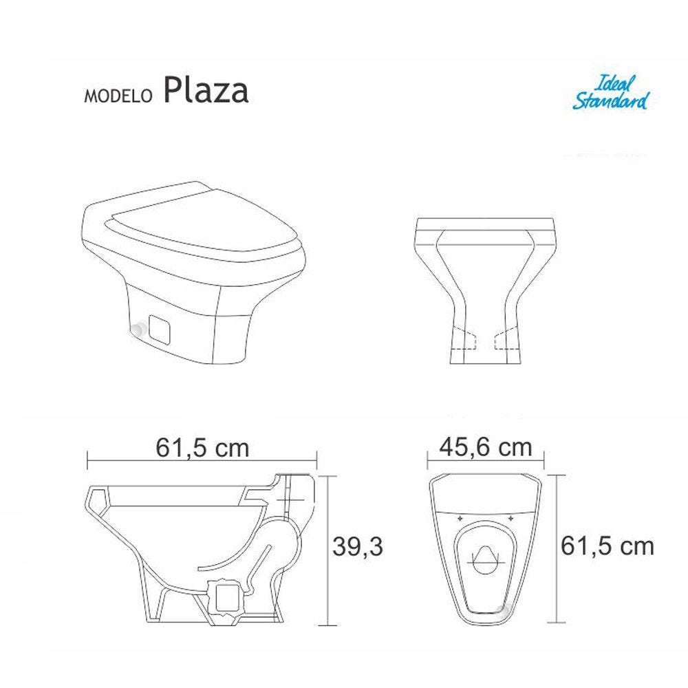 Assento Sanitário Plaza Premium Ebony (Preto) Para Louça Ideal Standard - 2