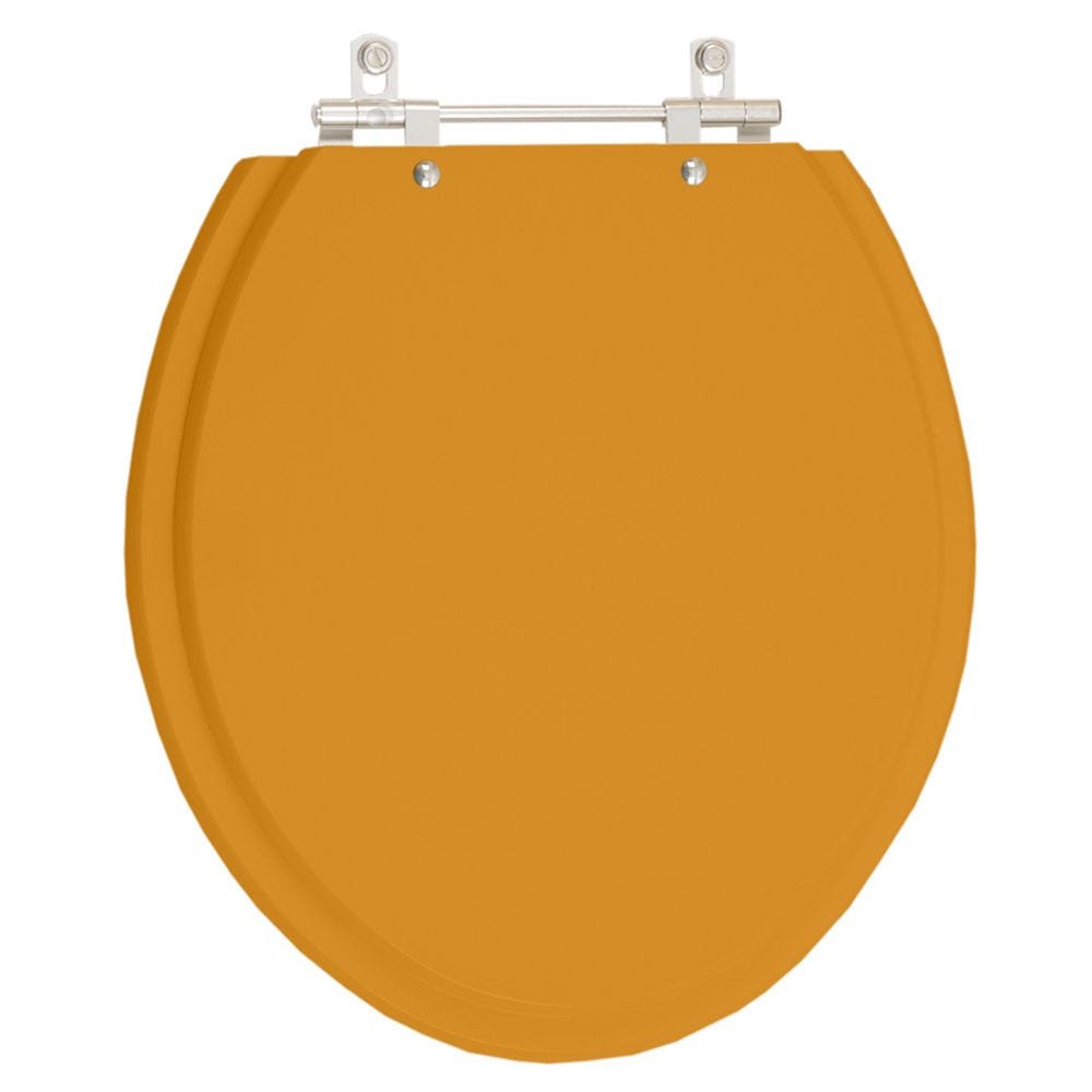 Assento Sanitário Saveiro Amarelo Terra Para Louça Celite - 1