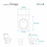 Assento Sanitário Omega Ébano (Preto) Para Louça Deca - 2