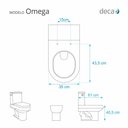 Ver imagem 2 de Assento Sanitário Omega Ébano (Preto) Para Louça Deca