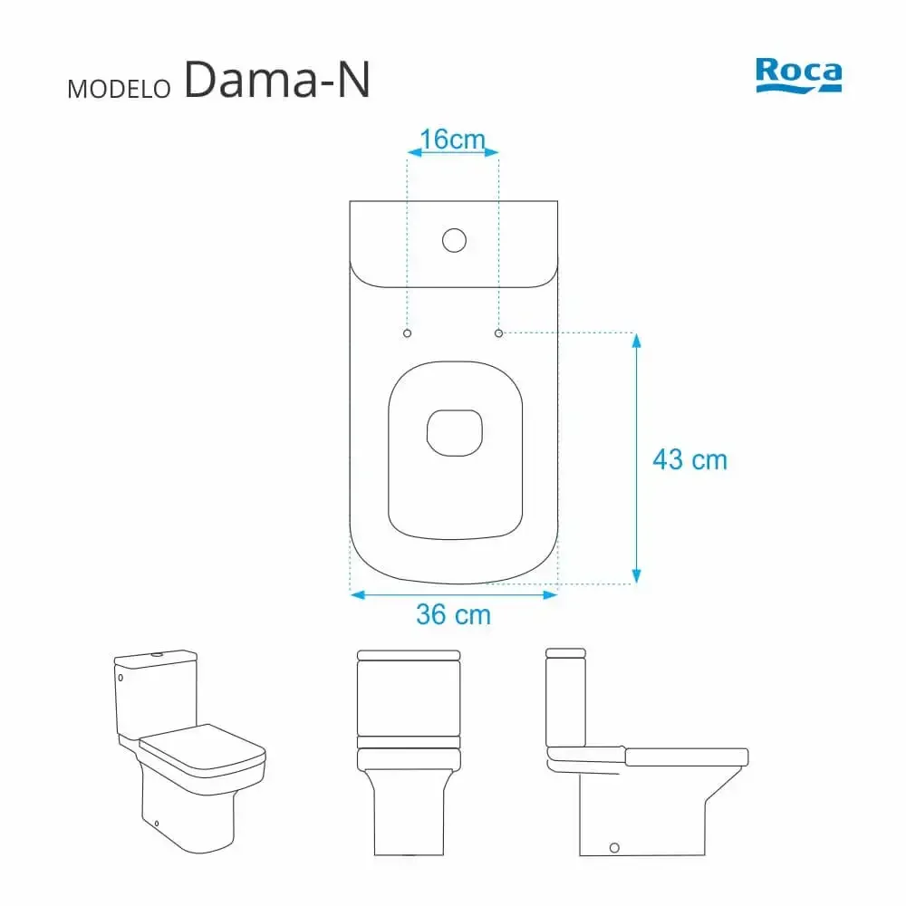 Assento Sanitário Poliester Dama-N Branco para vaso Roca - 5