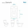 Assento Sanitário Poliester Dama-N Branco para vaso Roca - 5