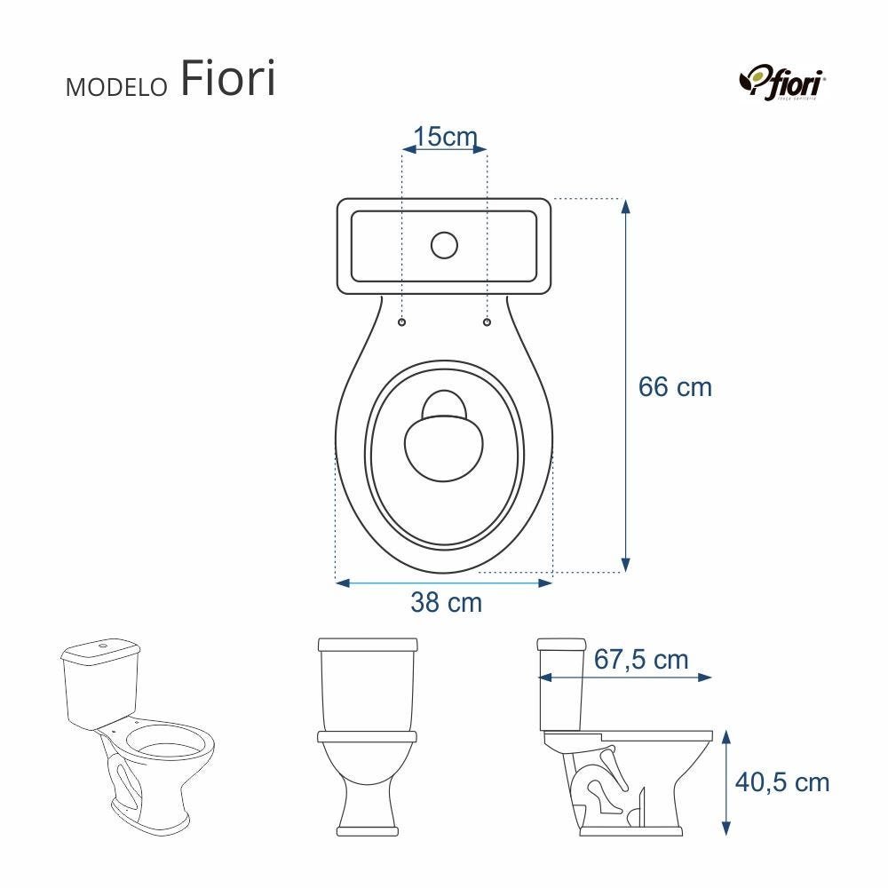 Assento Sanitário Fiori Branco Para Louça Fiori - 2