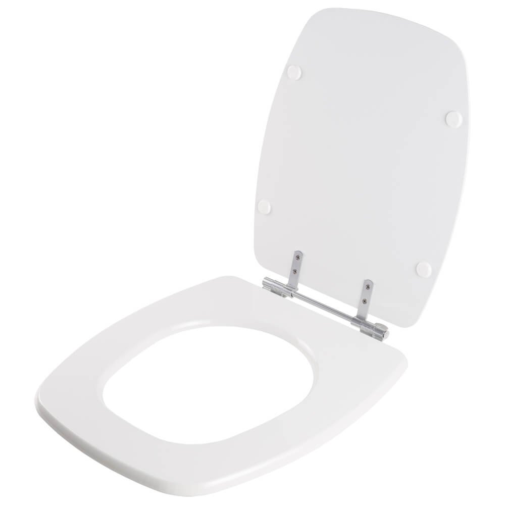 Tampa de Vaso Poliéster Primula Plus Branco para Bacia Fiori - 2