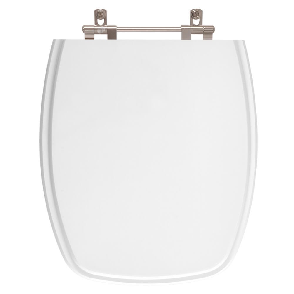 Tampa de Vaso Poliéster Primula Plus Branco para Bacia Fiori - 1