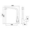 Torneira para Cozinha de Mesa Flatt 1167 F71 Lorenzetti - 5