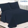 Colcha Cobre Leito Casal Kit 3 Peças Dupla Face Microfibra Soft Ultrassônico - Camesa - 5