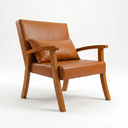 Ver imagem 3 de Kit 2 Poltronas Jade Tecido Corino para Sala de Estar Moderna Decorativa:caramelo