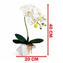 Ver imagem 5 de Arranjo Orquídea Artificial Vaso Decoração Enfeite Casa 40cm